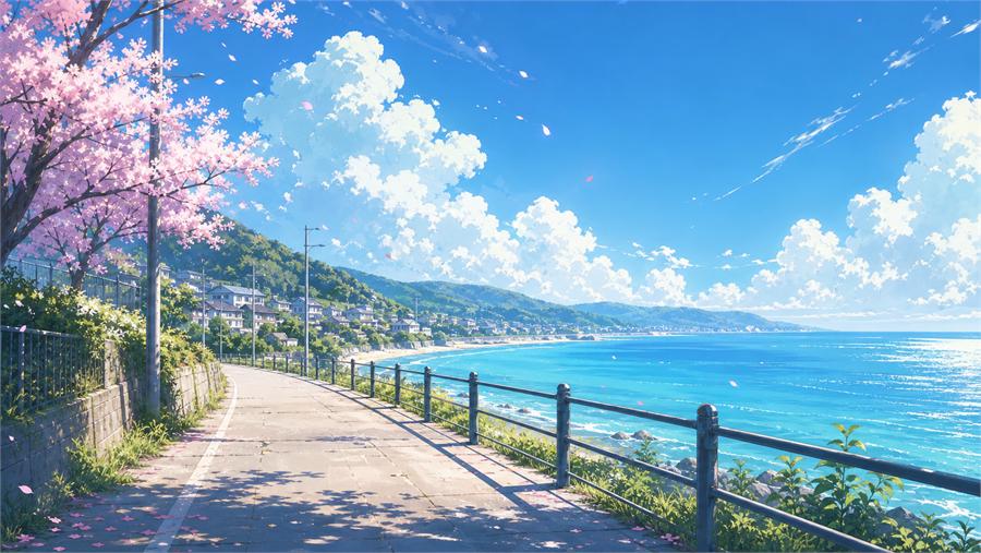 天空与路